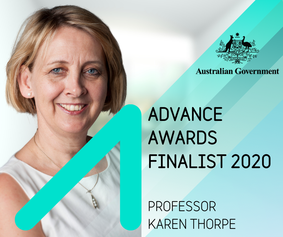 Karen Thorpe Advance Awards Social Tile 2020